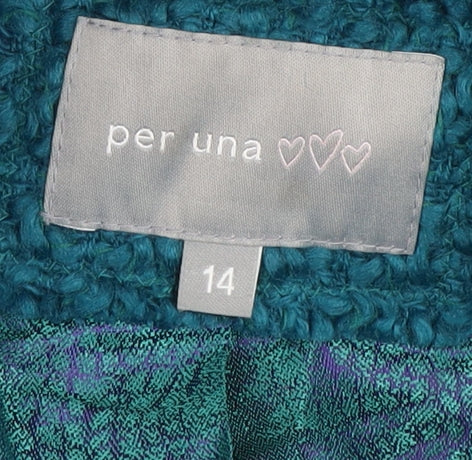 Marks & Spencer Women's Green Mid-Length Coat 14