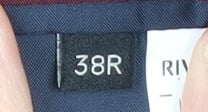 Mens UK Size 38 River Island Regular Blue Suit Jacket