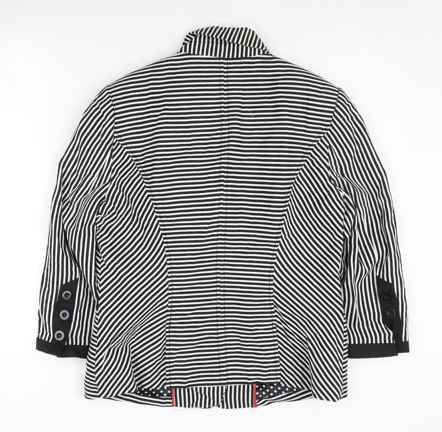 Jasper Conran Women's Black Striped Blazer Size 14