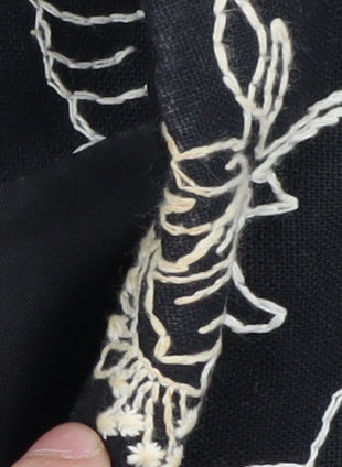 CC Women's Black Floral Blazer Size 14