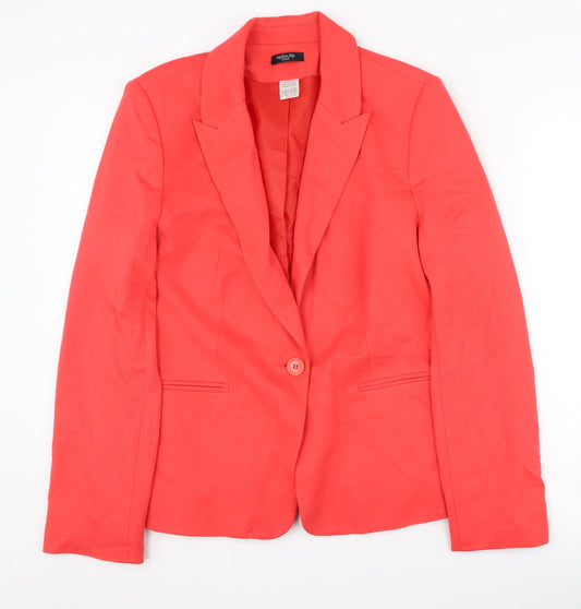 La Redoute Women's Red Blazer, UK 12, Elegant Design