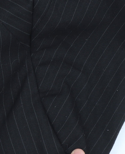 Oasis Women's Black Pinstripe Blazer Size 12