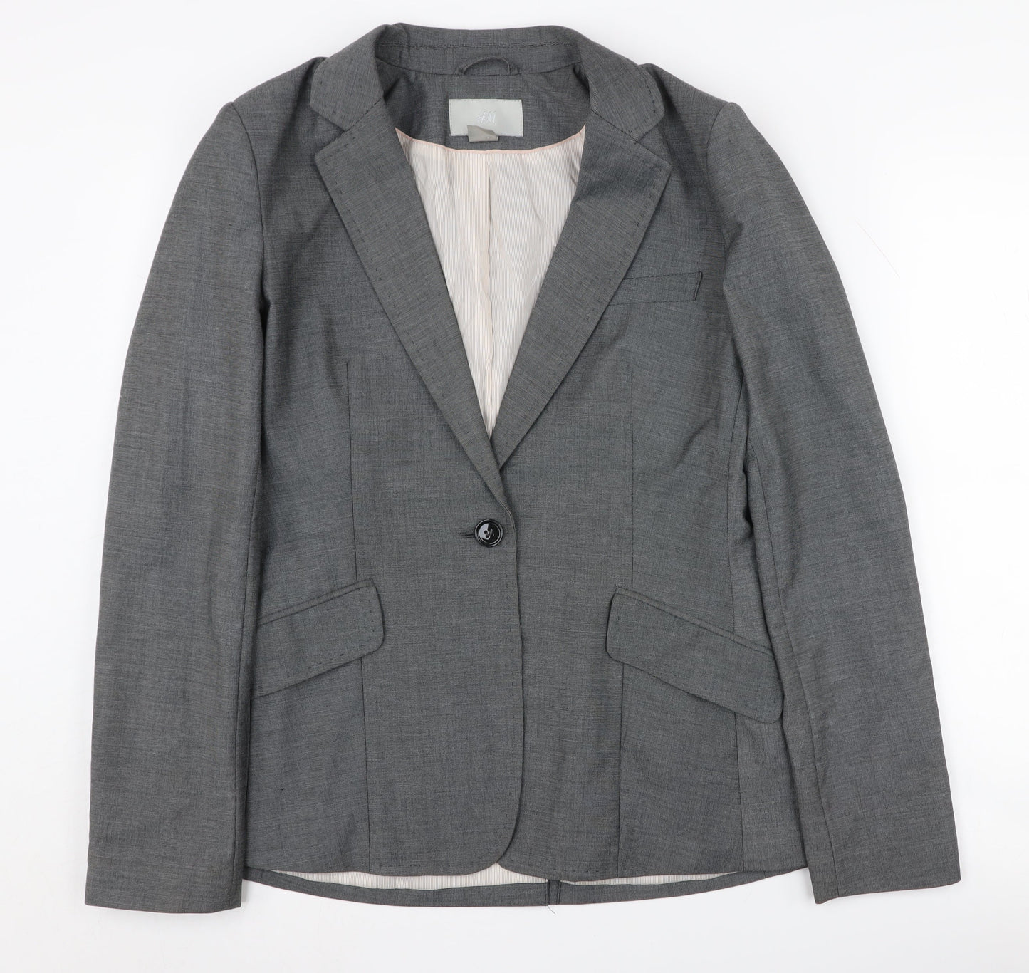 H&M Women's Grey Blazer, Size 10, Business Casual