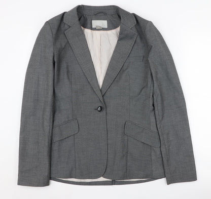 H&M Women's Grey Blazer, Size 10, Business Casual