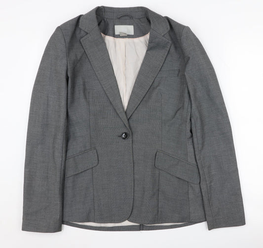 H&M Women's Grey Blazer, Size 10, Business Casual