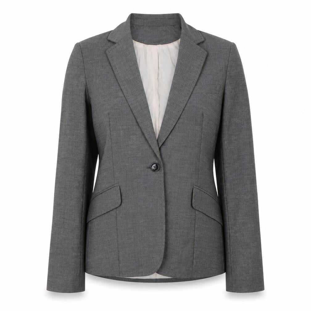 Womens UK Size 10 H&M Regular Grey Blazer