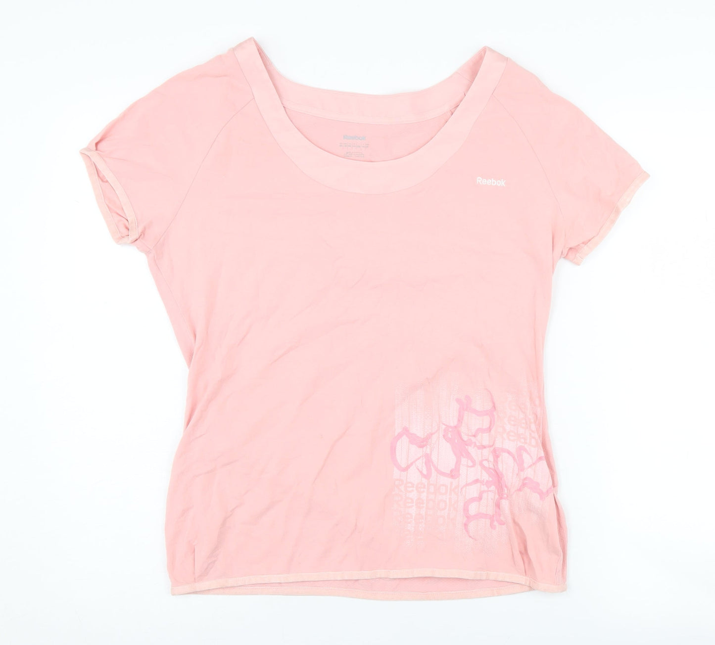 Womens UK Size 12 Reebok Pink  T-Shirt
