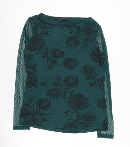 Womens UK Size 12 Marks and Spencer Green Basic Blouse
