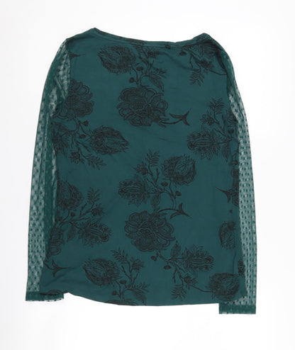 Womens UK Size 12 Marks and Spencer Green Basic Blouse