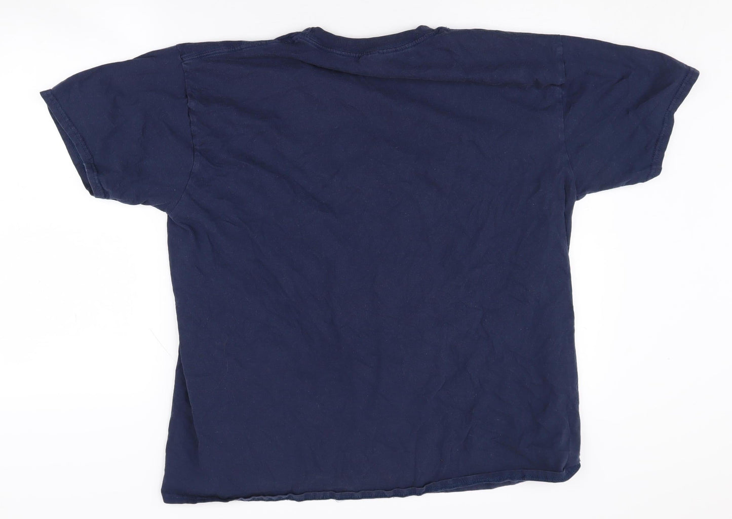 Mens UK Size XL Gildan Blue  T-Shirt