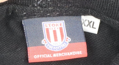 Stoke City FC Men's Black 2XL Polo Shirt
