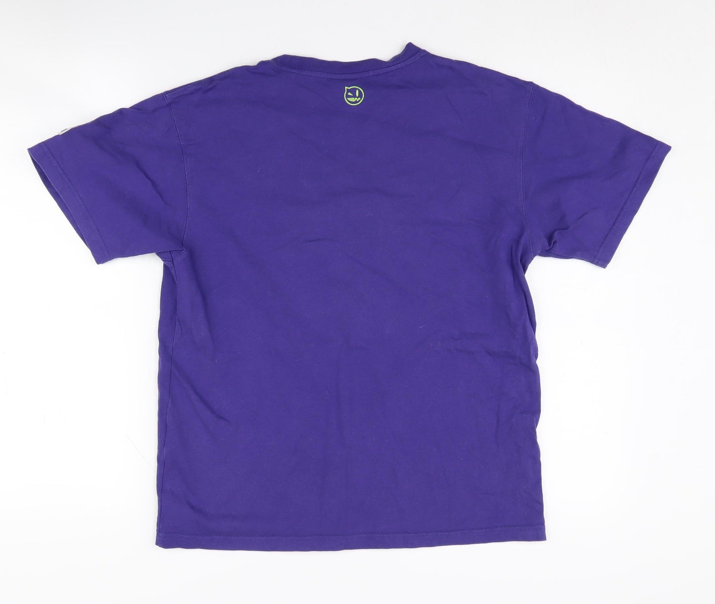 Beaster Men's Purple Graphic Print T-Shirt XS