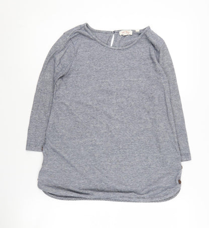 Fat Face Women's Blue Long Sleeve Top, UK 8