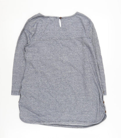 Fat Face Women's Blue Long Sleeve Top, UK 8
