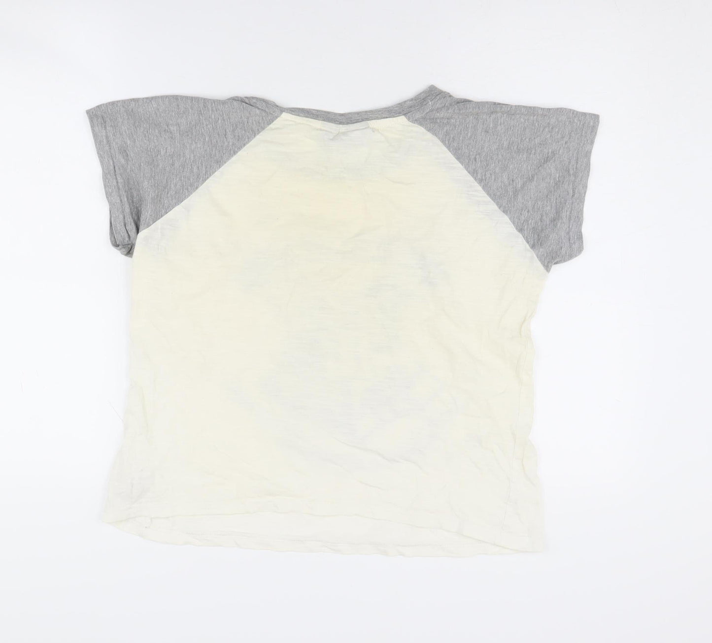 Harry Potter Women's Grey Ivory 10-12 Hogwarts Tee