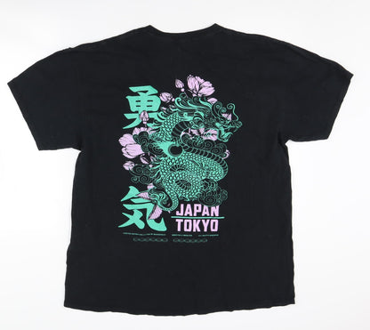 Mens UK Size S boohooMAN Black  T-Shirt