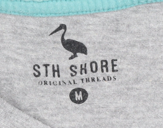 STH SHORE Men's Grey Beach Graphic T-Shirt, Size M