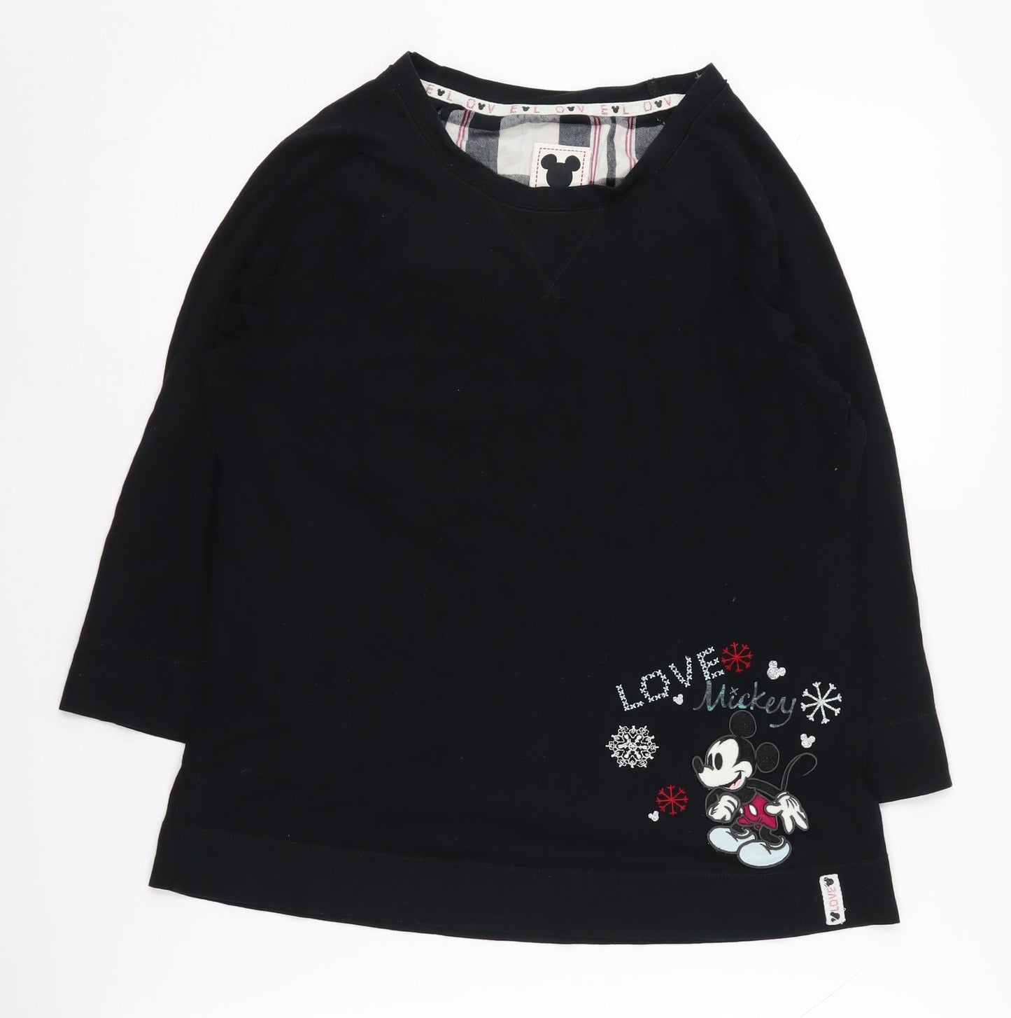 Womens UK Size 8 Marks and Spencer Black  T-Shirt