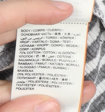 Womens UK Size S Superdry Grey Basic T-Shirt