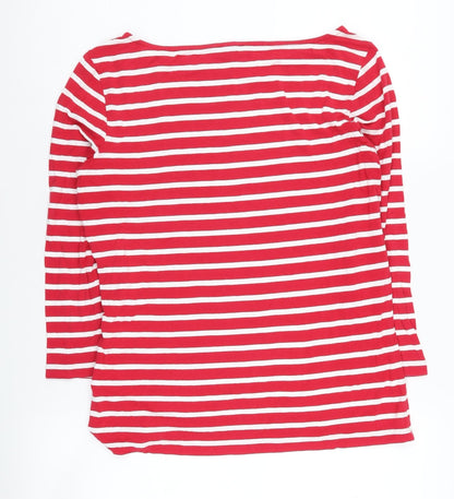 Womens UK Size M Hobbs Red Basic T-Shirt