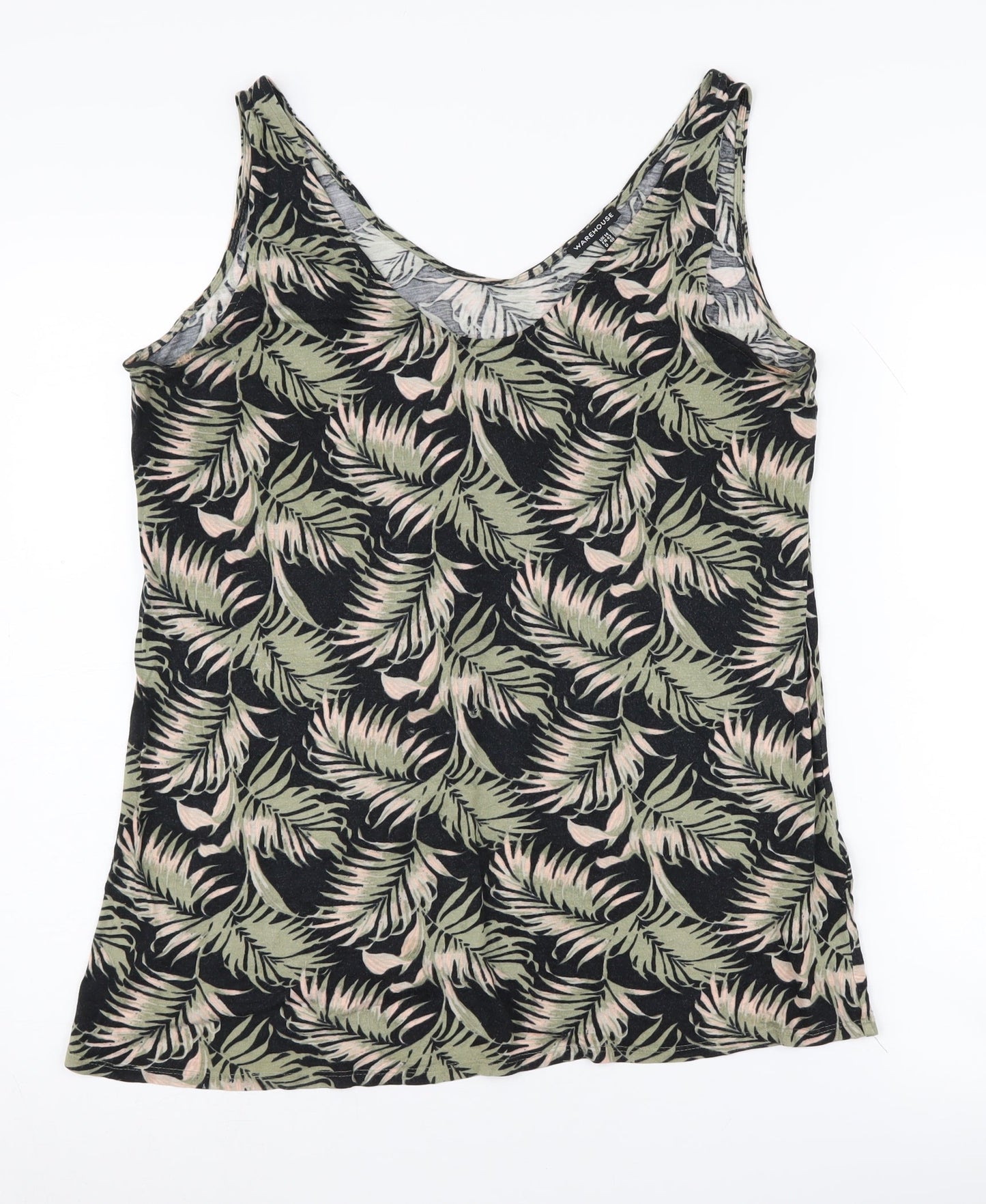 Womens UK Size 14 Warehouse Multicoloured Camisole Tank