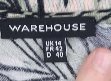 Womens UK Size 14 Warehouse Multicoloured Camisole Tank