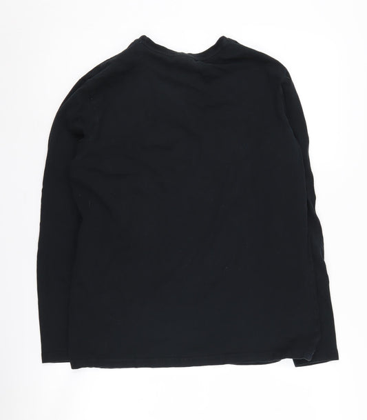 Men's Black PlayStation Long Sleeve T-Shirt, Size M