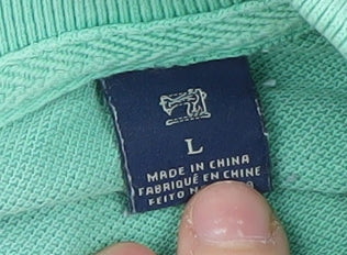 Scotch & Soda Men's Green Polo Shirt L