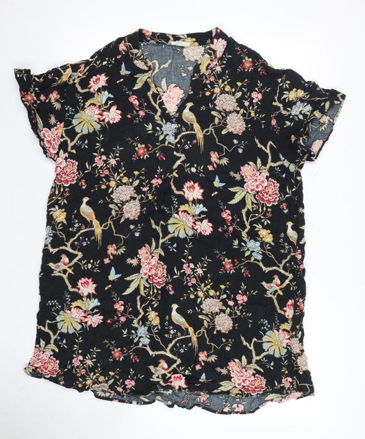 Womens UK Size 14 H&M Black  Blouse