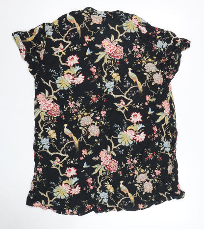 Womens UK Size 14 H&M Black  Blouse