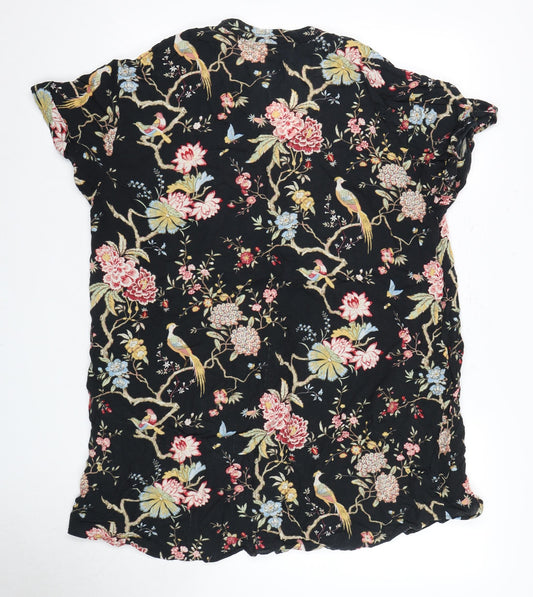 Womens UK Size 14 H&M Black  Blouse