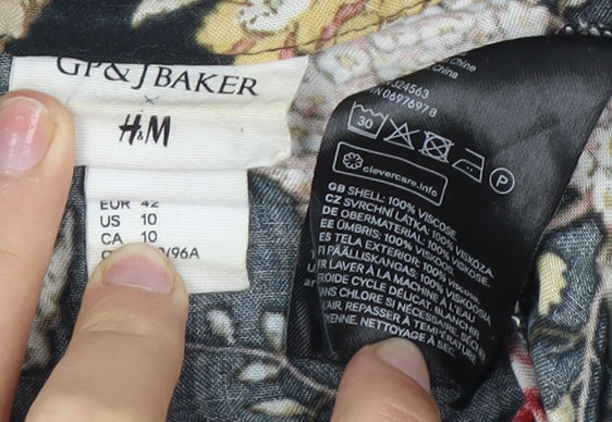 Womens UK Size 14 H&M Black  Blouse