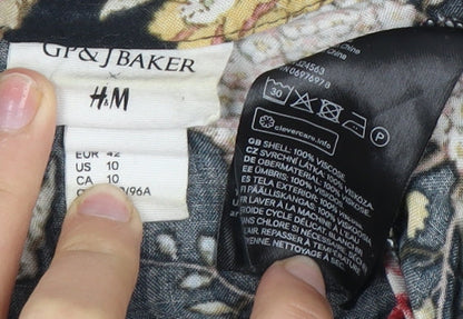 Womens UK Size 14 H&M Black  Blouse