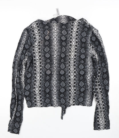 Womens UK Size 12 H&M Black Tunic Blouse