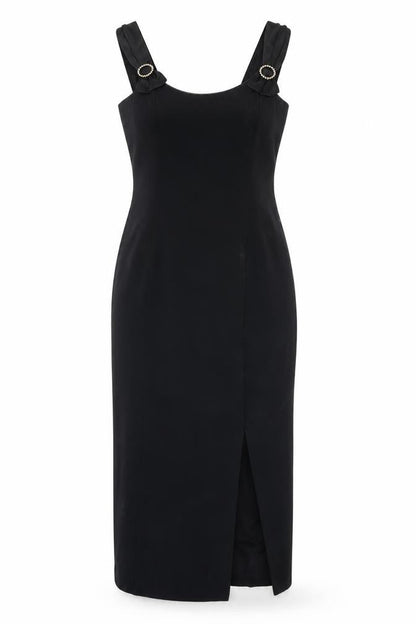 Jacques Vert Black Sleeveless Women's Dress Size 10