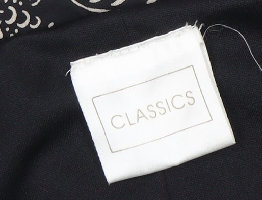 Classics Women's Black Floral Skirt Size 26