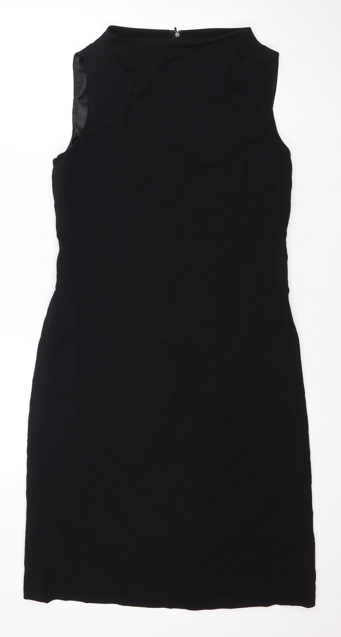 Episode Black Wool Dress, UK 12, Sleeveless Zip