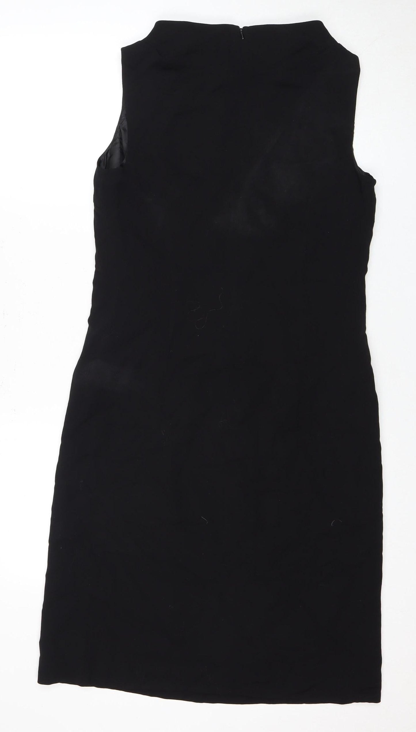 Episode Black Wool Dress, UK 12, Sleeveless Zip