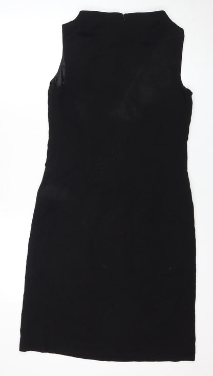 Episode Black Wool Dress, UK 12, Sleeveless Zip