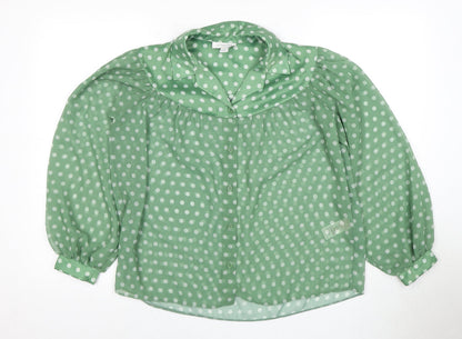 Womens UK Size 6 Topshop Green  Blouse