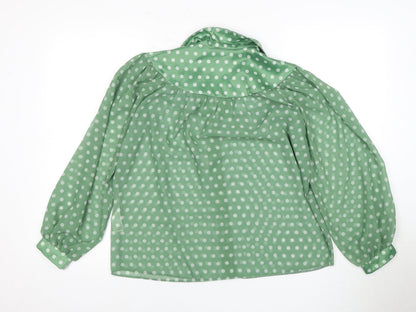 Womens UK Size 6 Topshop Green  Blouse
