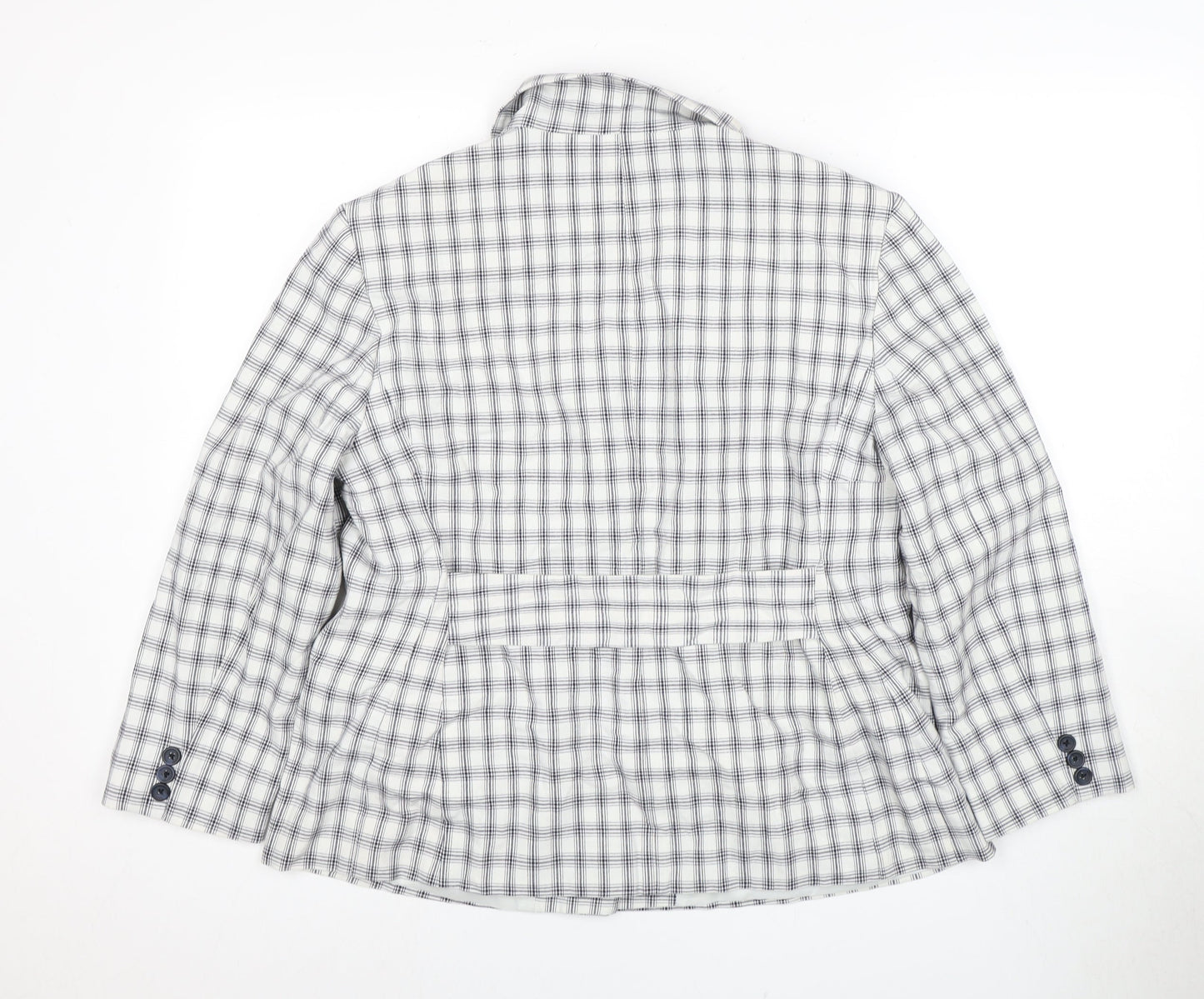 Pearle Women's Multicoloured Checked Blazer Jacket Size 12