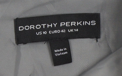 Dorothy Perkins Women's Grey Sheath Dress Size 14