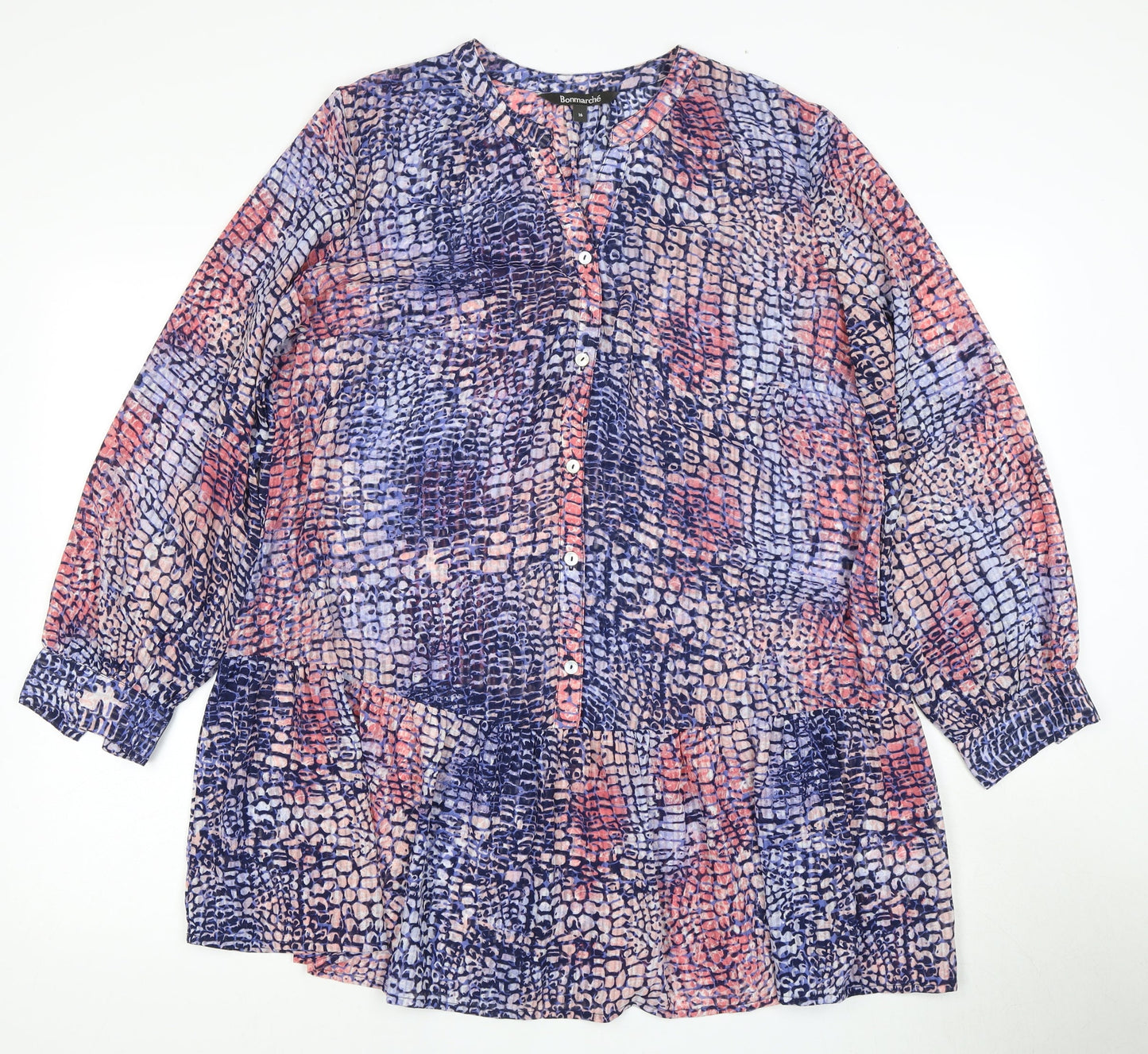 Bonmarché Women's Multicoloured Blouse Size 16