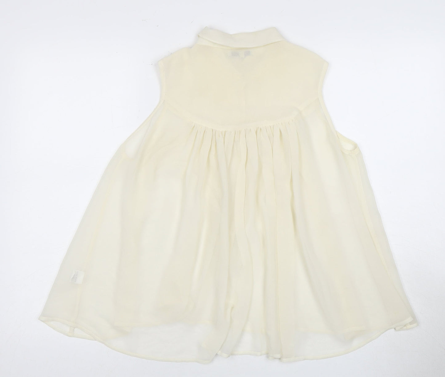 Womens UK Size 12 River Island Ivory Tunic Blouse