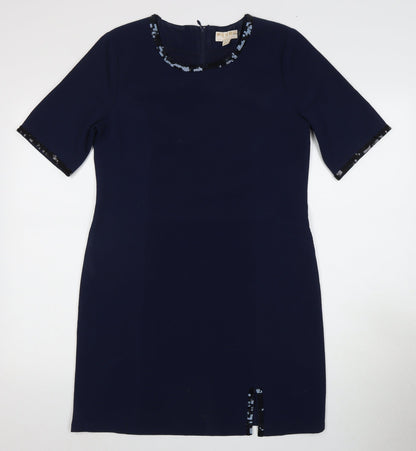 Fever London Blue Sheath Party Dress Size 12