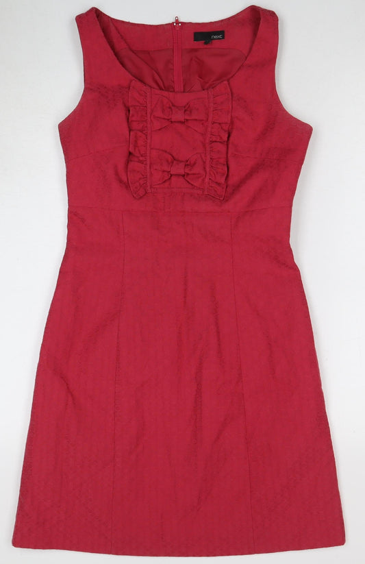 Next Women's Red Sleeveless Dress Size 8