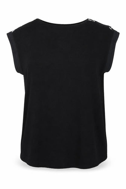 Womens UK Size S Oasis Black Basic Blouse