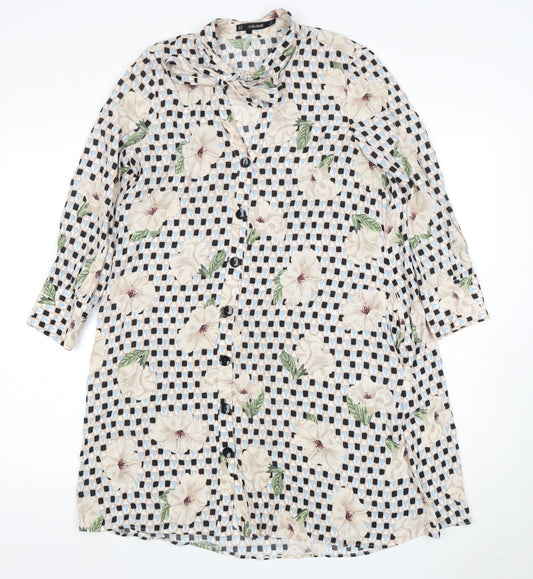 Zara Basic Women's Floral Shirt Dress, Size S