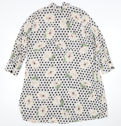 Zara Basic Women's Floral Shirt Dress, Size S